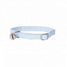 21272 BASIC' CAT COLLAR 1x34cm WITH BELL, BLUE