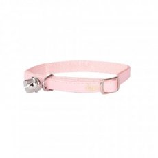 21273 BASIC' CAT COLLAR 1x34cm WITH BELL, ROSY