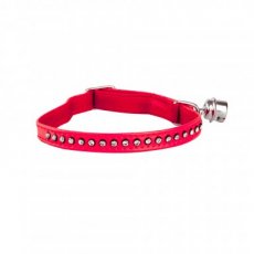 21266 GLAMOUR COLLAR WITH ELASTIC BAND 1X29CM RED