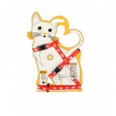 21016 SET FOR SMALL CATS "KICIO" RED