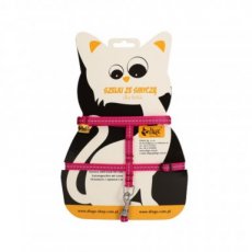 21600 ENERGY' CAT REFLEX HARNESS+LEASH  PINK