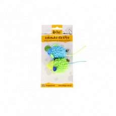 21180 21180 MOP CAT TOY 2 MICE BLUE+ORANGE