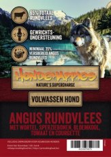 HH5729 Nature’s supercharge Angus Rundvlees met Wortel, Sperziebonen, Bloemkool, Tomaat en Courgette 12 kg