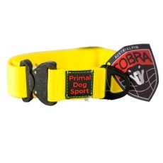 PDS918 nylon halsband 40 mm - cobra sluiting - 40 - 62cm   - geel