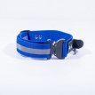 PDS951 nylon halsband 40 mm - cobra sluiting - 39-60 cm - blauw - handvat + reflector