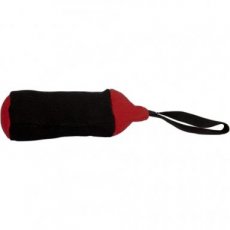 Nylon trainingsspeelgoed Cilinder 25x8cm - zwart/rood