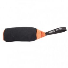 S02786 Nylon trainingsspeelgoed Cilinder 25x8cm - zwart/oranje