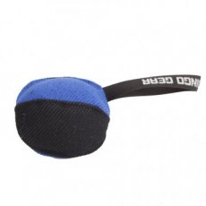 Nylon trainingsspeeltje bal #11cm - zwart/blauw