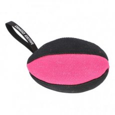 S02797 Rugby nylon trainingsspeelgoed 22x13cm - zwart/rose