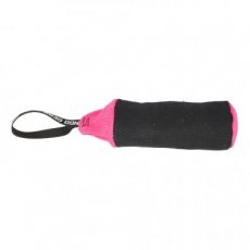 S02798 Nylon trainingsspeelgoed Cilinder 25x8cm - zwart/rose