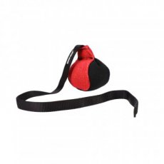 Nylon trainingsspeeltje # 9cm handvat 65cm - zwart/rood