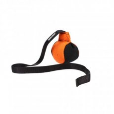 Nylon trainingsspeeltje # 9cm handvat 65cm - zwart/oranje